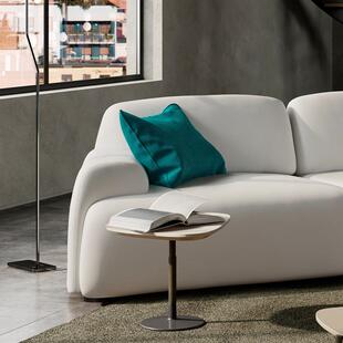 轻奢皮艺沙发客厅现代简约异形转角弧形沙发小户型设计师左右沙发