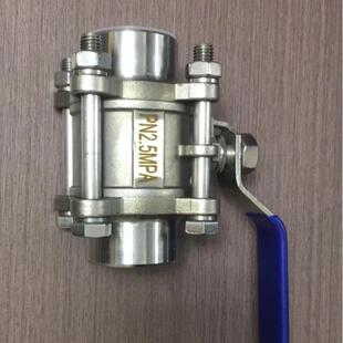 Q11F-25V手动三片式2507丝扣球阀 内螺纹双相钢球阀 2507材质球阀