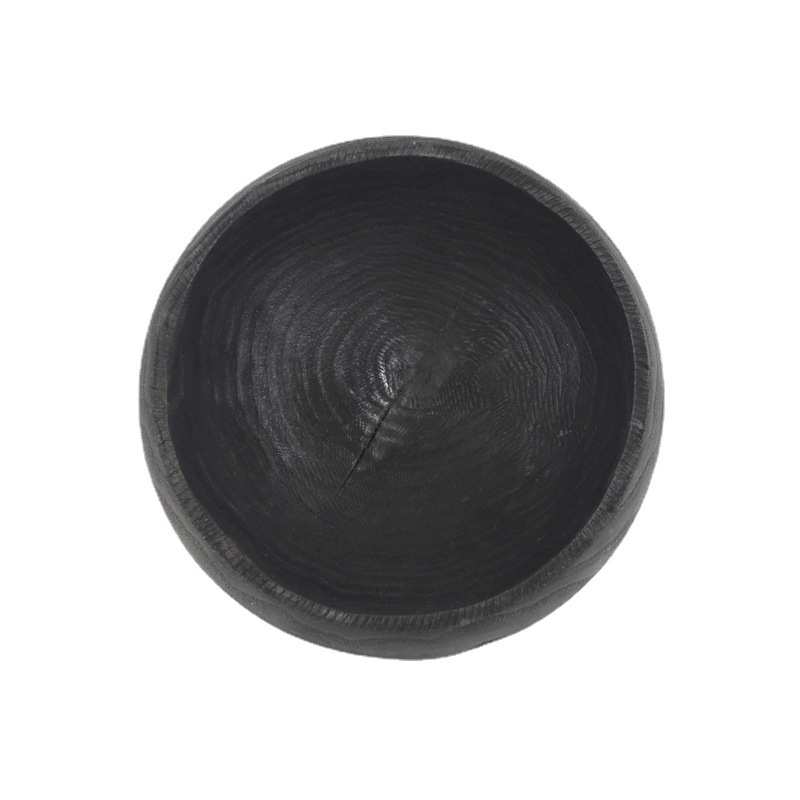 厂家销售手工创意新中式碳化栗木托盘果盘家居别墅艺术装饰摆件