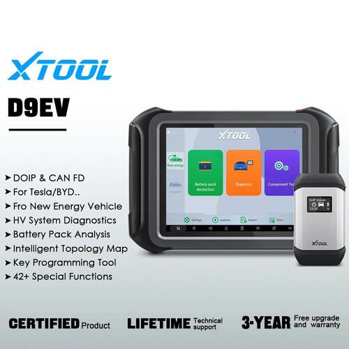适用帕迩瑞XTOOL D9EV Car Diagnostic tools Energy Vehicles Fo