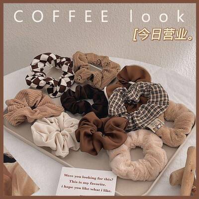 3/5/Pcs Silk Scrunchies Print Scrunchie Set Elastic 大肠发圈