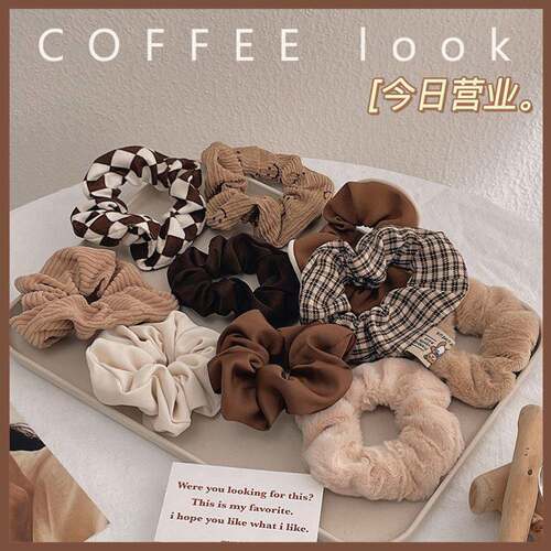 3/5/Pcs Silk Scrunchies Print Scrunchie Set Elastic 大肠发圈