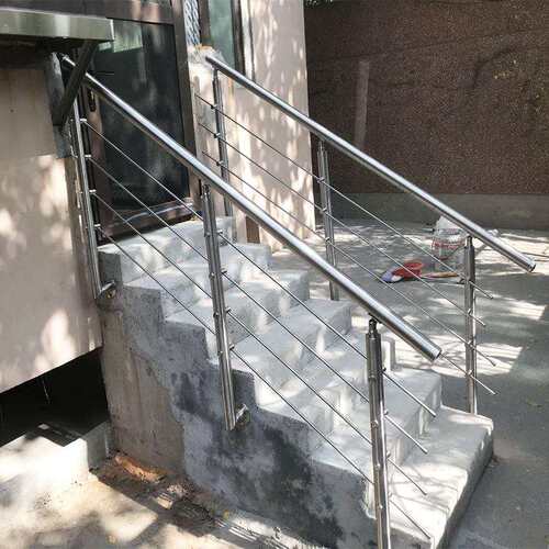 304不锈钢立柱农村自建房楼梯扶手护栏室内家用自装工程阳台栏杆