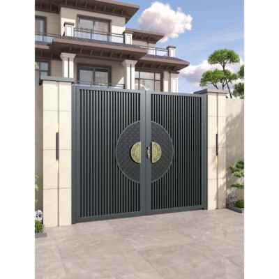 铝合金大院门别墅门双门户外农村自建房屋锻铁门单双开大院门