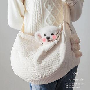 猫咪猫包斜挎宠物外出便携背包狗狗外带出门袋胸前兜遛猫袋横跨式