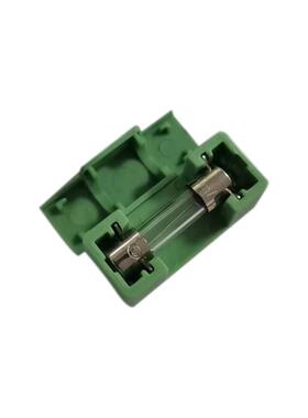 5X20保险丝配套面板安装保险丝座尼龙耐高温过波峰焊绿色带盖10A