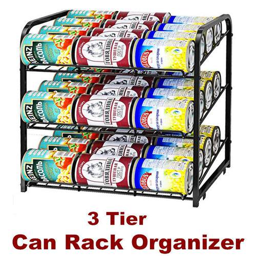 Can Rack Organizer Stackable Food Storage Dispenser Pantry