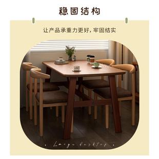 餐桌家用小饭户型约现代吃饭桌子饮出租房用长简方ADV形桌餐商用