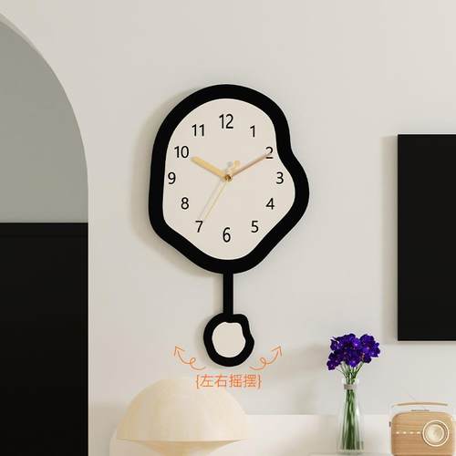 网红挂钟客厅新款静音家用钟表创意石英钟静音时钟卧室万年历挂表