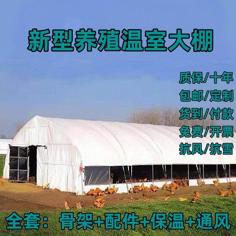 养殖大棚全套养鸡大棚骨架养鹅猪牛羊大棚椭圆管种植温室大棚支架
