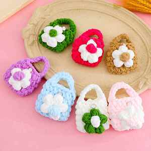 成品钩针编织毛线耳机包山茶花创意情侣蓝牙保护套AirPodspro通