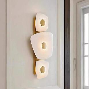 全铜西班牙云石壁灯轻奢高级感客厅背景墙房间灯样板间设计师原款