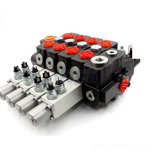 DLS180微动开关多路阀 160L/min 手动4联 液压换向阀