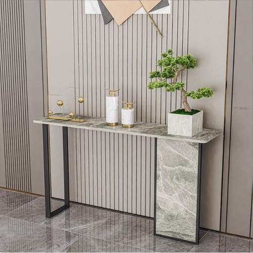 简约轻奢玄极关桌户墙靠玄关台客厅走廊窄条案入桌现代岩板置BQV