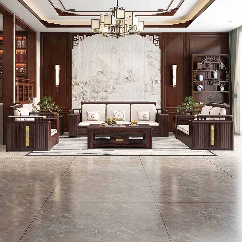 新中式乌金木全实木沙发现代客厅冬夏贵妃两用储物中国风家具全套,住宅家具,实木沙发,淘宝优惠券,粉丝福利购,淘宝优惠卷