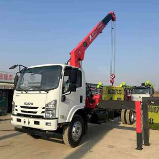 出口五十铃5吨古河随车起重机可配4吨6.3吨8吨随车吊