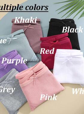 3PCS/Set Women Cotton Panties Sexy Low Rise Lace Brazilian P