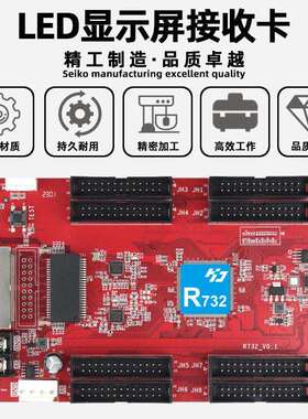 灰度科技HD-R732小间距全彩大屏幕LED显示屏接收卡电子屏控制卡
