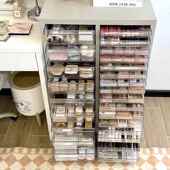 美甲店专用大容量纳收纳柜抽屉式 多功能收LYL柜超a4油文 甲胶罐装