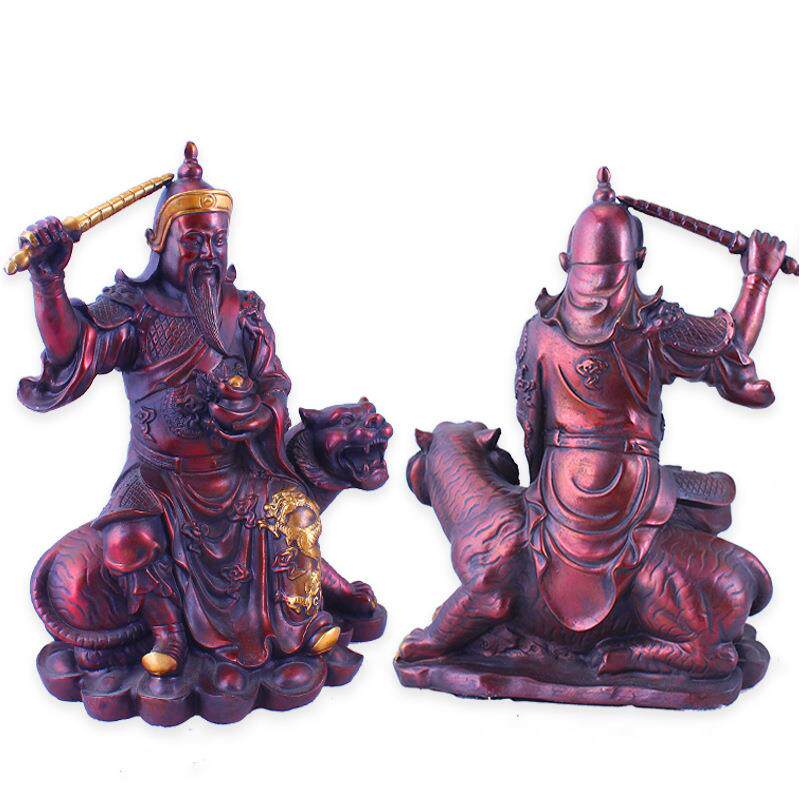 铜武财神赵公明 紫铜扬鞭赵公明神像摆件金属工艺品 厂家直销