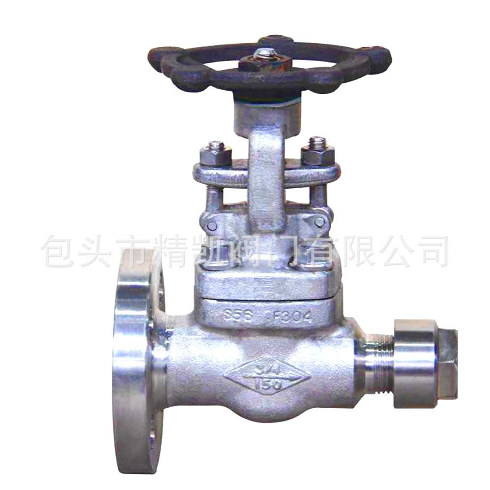 F304不锈钢高压锻造仪表闸阀Z31HZ41H锻钢放空导淋阀