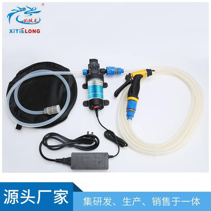厂家供应80W家用洗车器便携式高压出水机电动清洗机车载洗车器