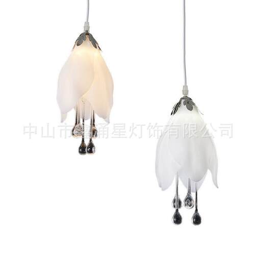 现货led玉兰花吊灯婚庆路引灯创意发光道具酒店礼堂装饰吊灯