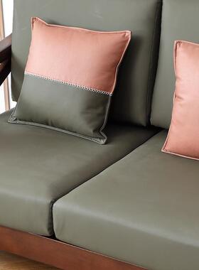 美式实木882#1+2+沙组合布艺客厅简约乡现发代复古转角木沙村发小