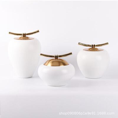 新中式现代KNU陶瓷酒罐装饰摆件样板博房装家居客厅古架玄关柜软