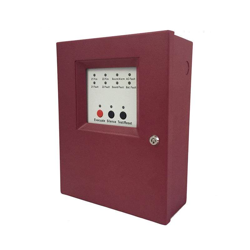 Mini Conventional Fire Alarm Control Panel 2防区多线主机