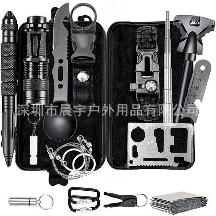 野营多功能工具装备套装 急救盒应急用品 求生户外自救生存装备