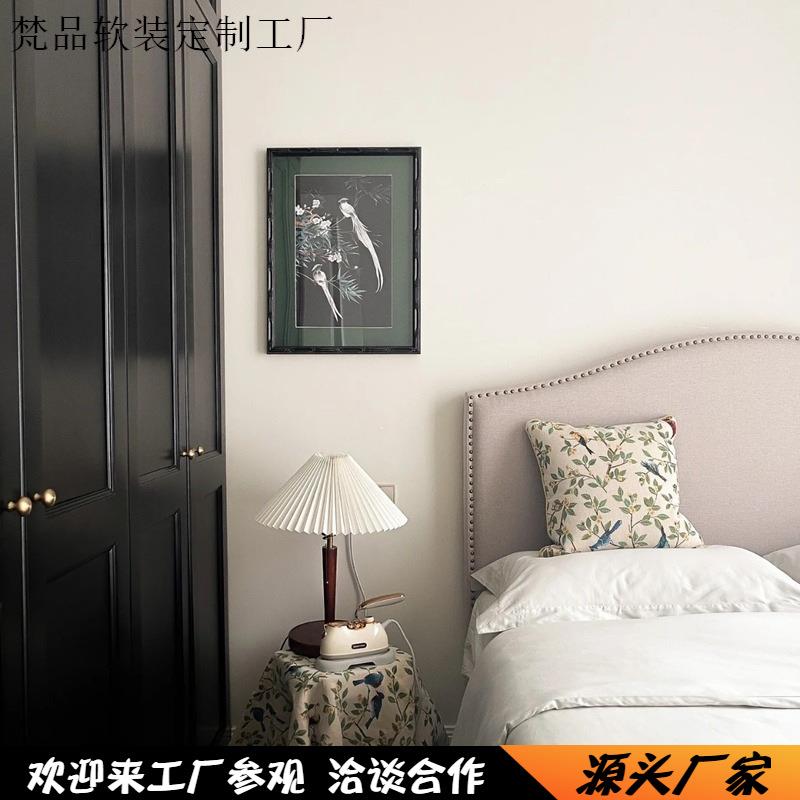 法式轻奢布艺双人床主卧婚床个性家具现代简约酒店样板间工厂直销