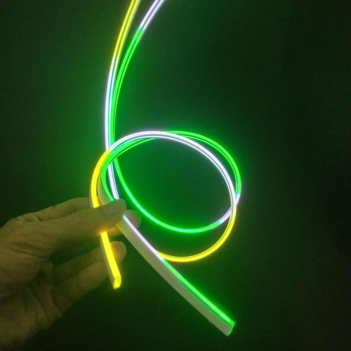 定制0408幻彩硅胶防水灯带极窄霓虹灯4*8无颗粒感柔性氛围灯条