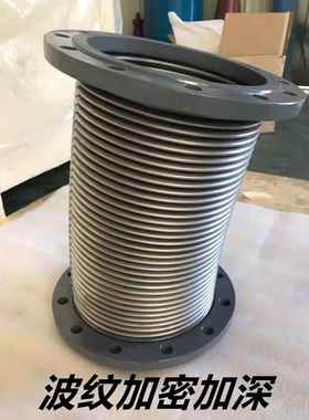 不钢锈风机排风管加密加深纹管不YUZ锈钢柔性软波连接