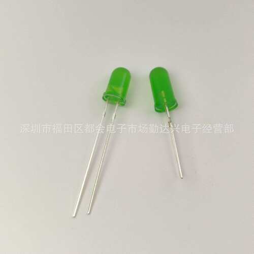F5长胶体绿发普绿 5mm*10.8高胶体绿发普绿 led发光二极管灯珠