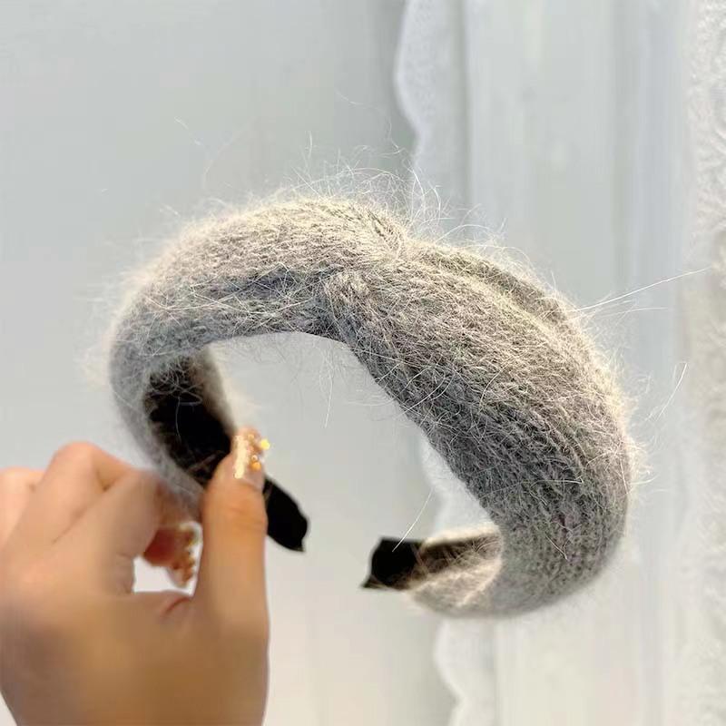 气质发箍百搭毛线宽边发夹发饰