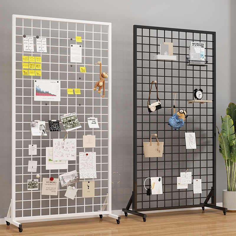 网架展示架移动货架铁艺饰品画室收纳落地铁丝网置物架幼儿园作品