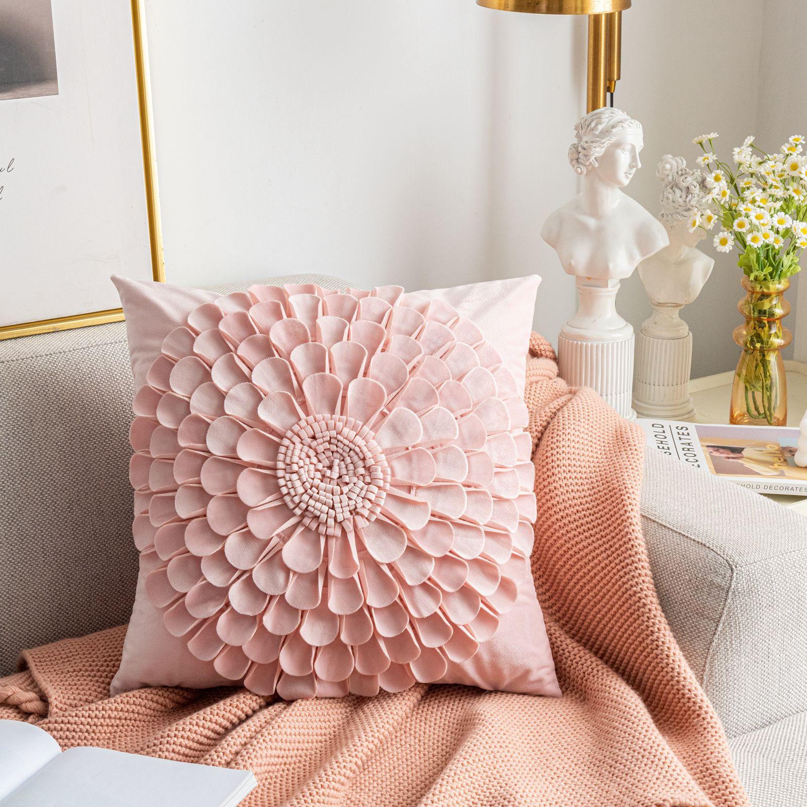 花瓣太阳花朵沙发枕套靠枕抱枕被