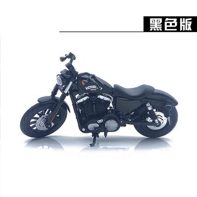 高档新品摩托模型玩汉具雷硬合车金彷真赛车机车金属摆件成哈人礼