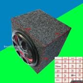 6寸6.5寸无源低音炮空箱体试音车载木质中纤板家用5寸8寸10寸喇叭