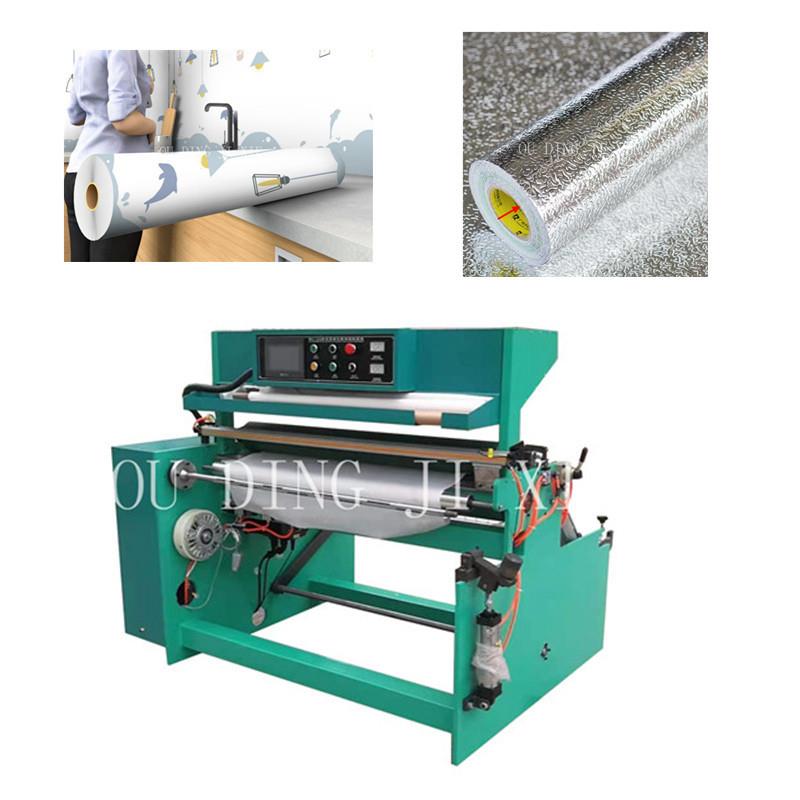 生产无纺布墙纸复卷机纯色卧室贴纸复卷设备酒店宾馆壁纸复卷机