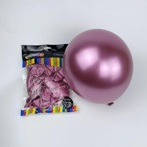 12寸凯悦金属气球铬色圆形乳胶气球婚房生日派对用品