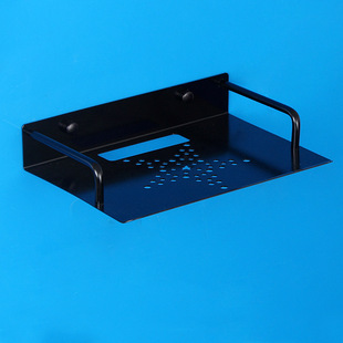 座机电话挂壁支架路由器收纳盒放光猫电视无线网置物架的架子极窄