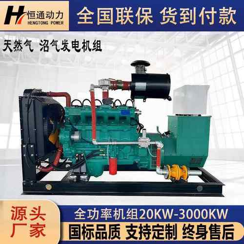 天然气沼气瓦斯发电机30KW50KW100KW200KW三相380V养殖场油田电源
