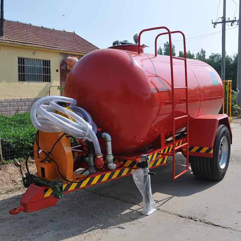 源头厂家 移动工具车设备供应 5吨水罐拖车 红色高压园林浇灌拖车