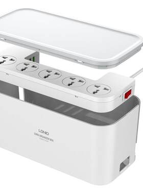 LDNIO力德诺插线板1电源拖线板2500W250V10A排插线长2米USB5v3.1A