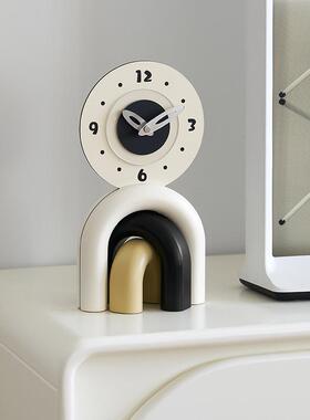 wozom屋准卧o居室座钟装电饰品家玄TYOS342关视柜轻奢大气高档桌