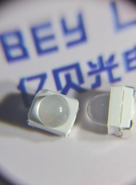 3528球头红光红色晶元14mil红灯1210聚光灯珠0.2W透镜30度贴片LED