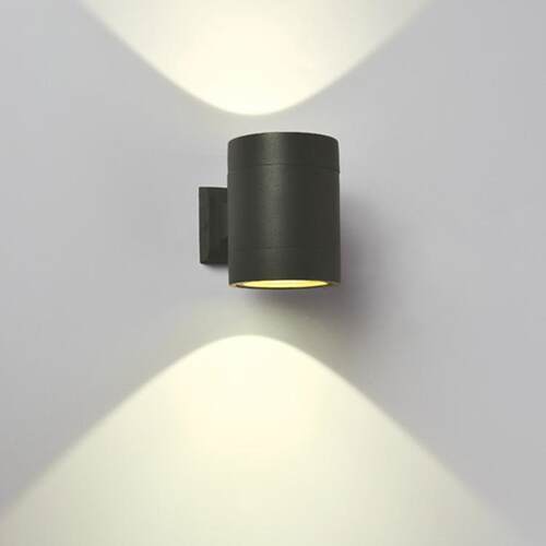 上下发光防水灯具墙壁庭院卧室走廊景观亮化圆形双头led室外壁灯