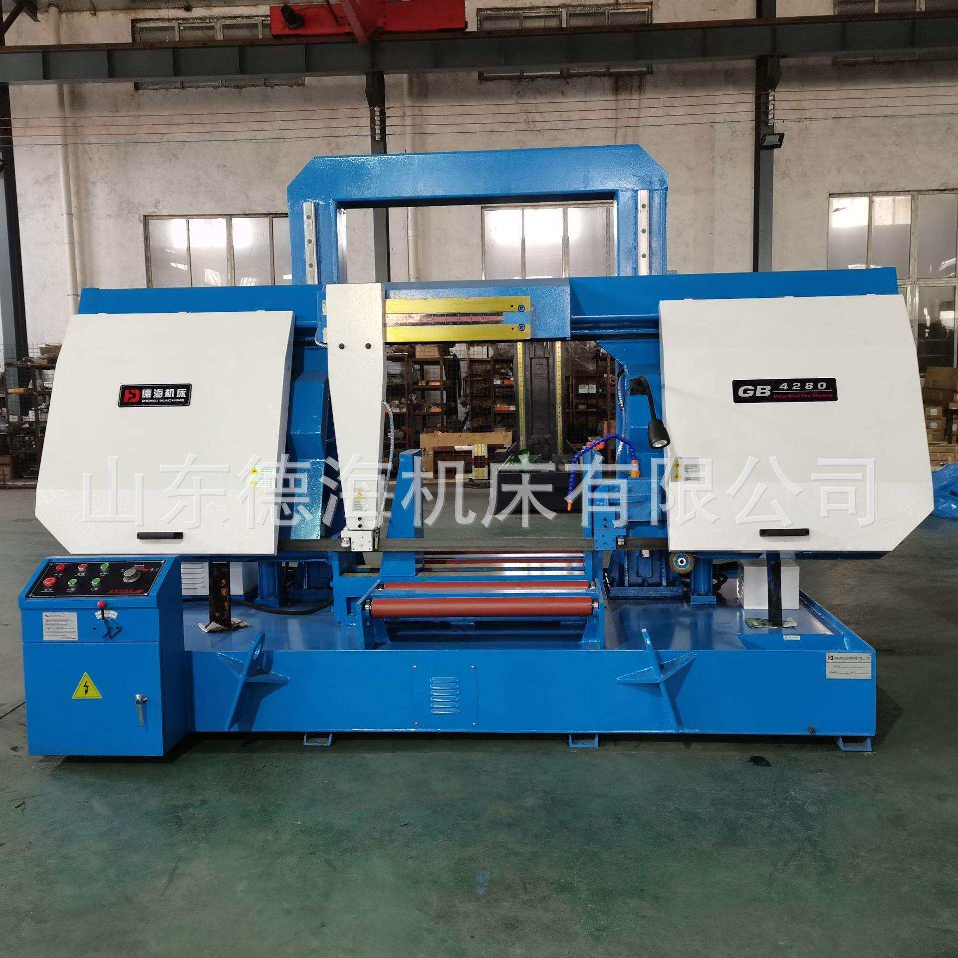 GB4280重型锯床龙门双柱金属带锯床双钳口夹紧双油缸欢迎来电咨询